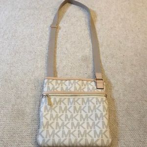 Michael Kors white crossbody bag